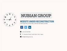 Tablet Screenshot of nubiangroup.org